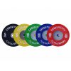 Gekleurde Competitie Olympische Bumper Plate 50mm 15 kg - geel