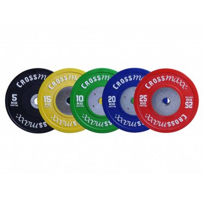 Gekleurde Competitie Olympische Bumper Plate 50mm 15 kg - geel