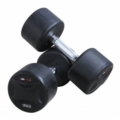 Vaste rubberen dumbbellset (2 stuks/set) - 50kg