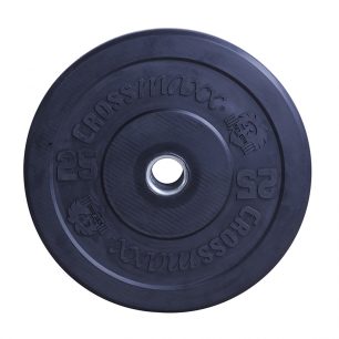 Olympische Bumper Plate 50mm 25 kg - zwart