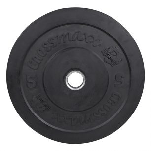 Olympische Bumper Plate 50mm 5 kg - zwart