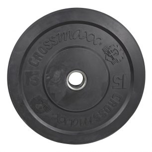 Olympische Bumper Plate 50mm 15 kg - zwart