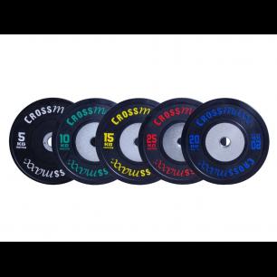 Competitie Olympische Bumper Plate 50mm 25 kg - zwart