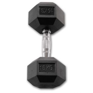 Body-Solid Hexagon Rubber Dumbbell - (2 stuks/set) - 5kg