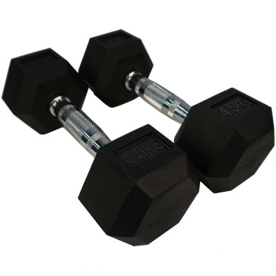 Torque Rubber Hexagon Dumbbell - (2 stuks/set)