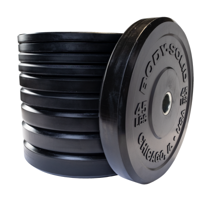 Body-Solid - Zwarte Olympische Bumper Plates