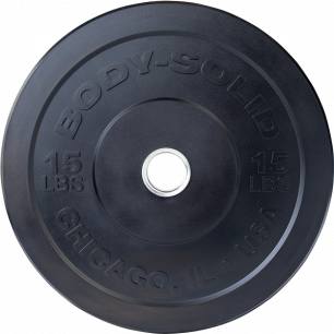 Body-Solid - Zwarte Olympische Bumper Plates - 10kg