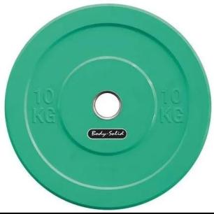 Olympische Halterschijf 50 mm - Body-Solid Bumper Plate - 10 kg - Rubb