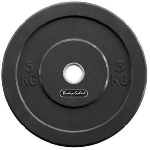 Olympische Halterschijf 50 mm - Body-Solid Bumper Plate - 5 kg - Rubbe