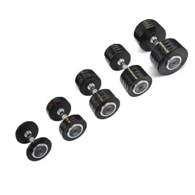 Rubberen Dumbbells - Bodytrading Pro Style - 2 x 28 kg